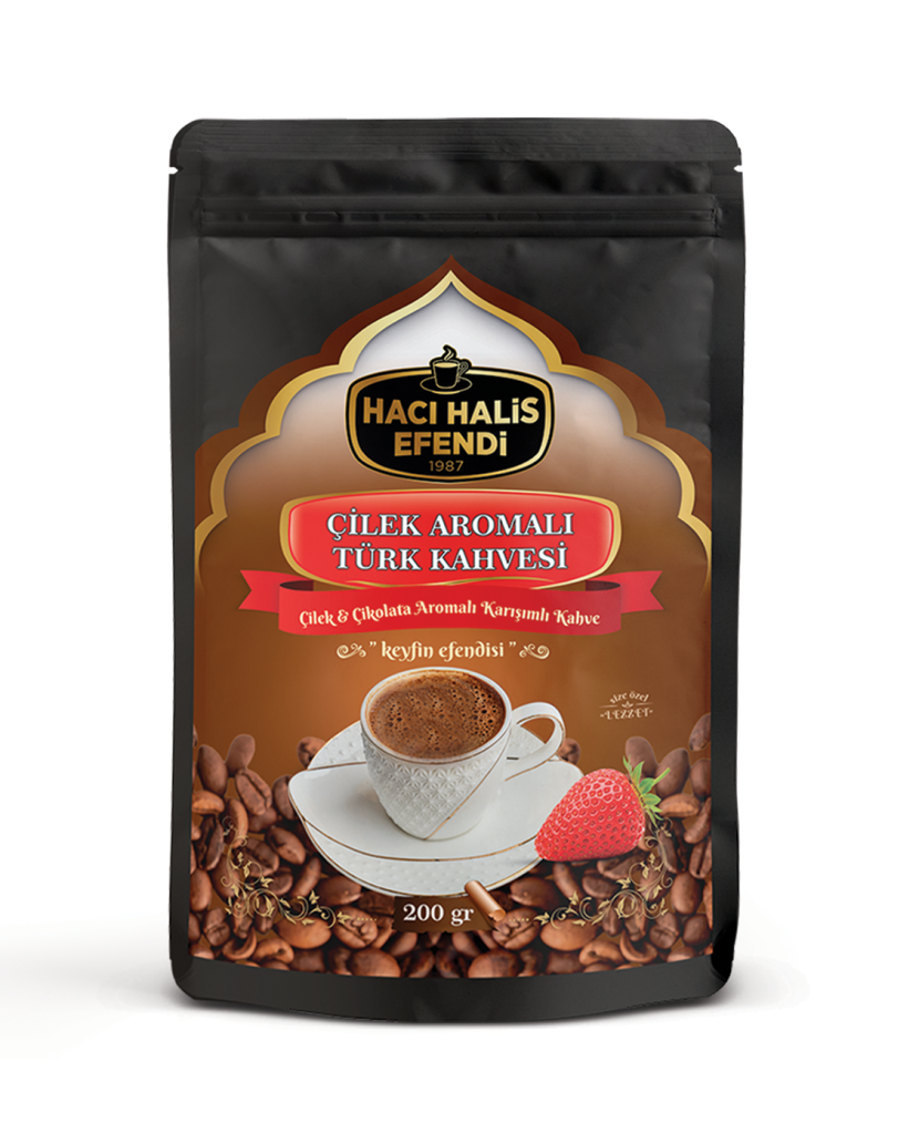 Hacı Halis Efendi Çilek Aromalı Türk Kahvesi 200gr
