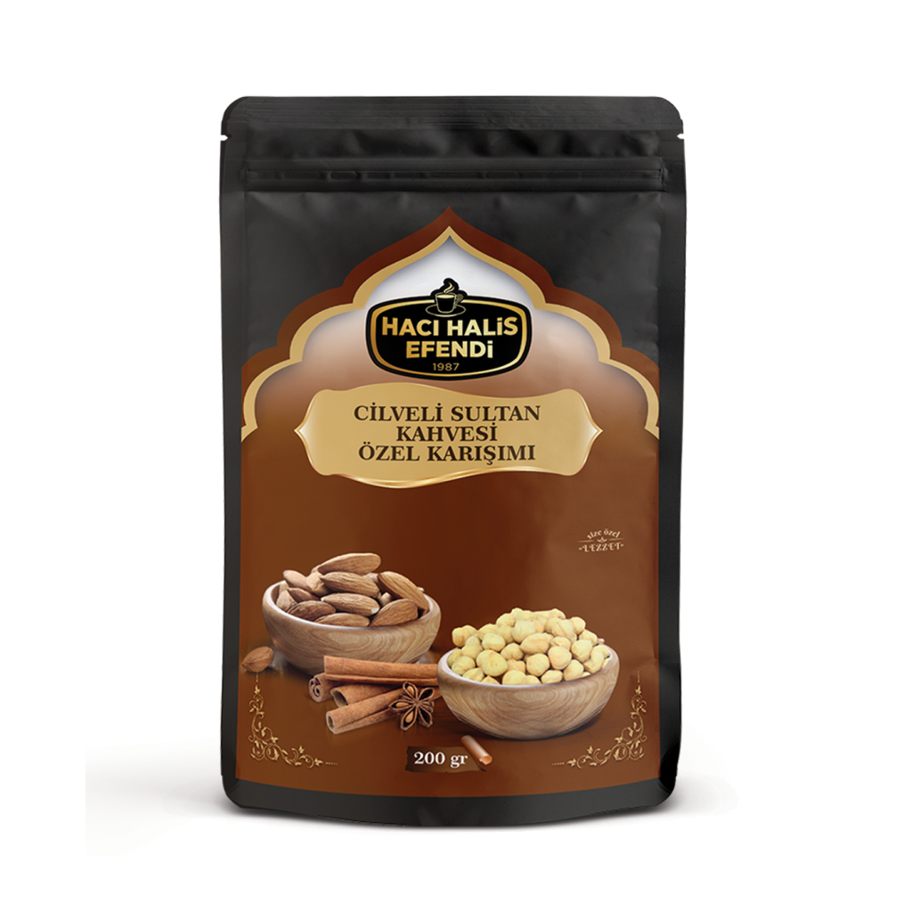 Hacı Halis Efendi Cilveli Sultan Kahvesi 200gr ve Cilveli Sultan Kahvesi Özel Karışımı 200gr