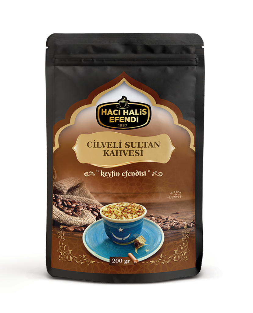 Hacı Halis Efendi Cilveli Sultan Kahvesi 200gr ve Cilveli Sultan Kahvesi Özel Karışımı 200gr
