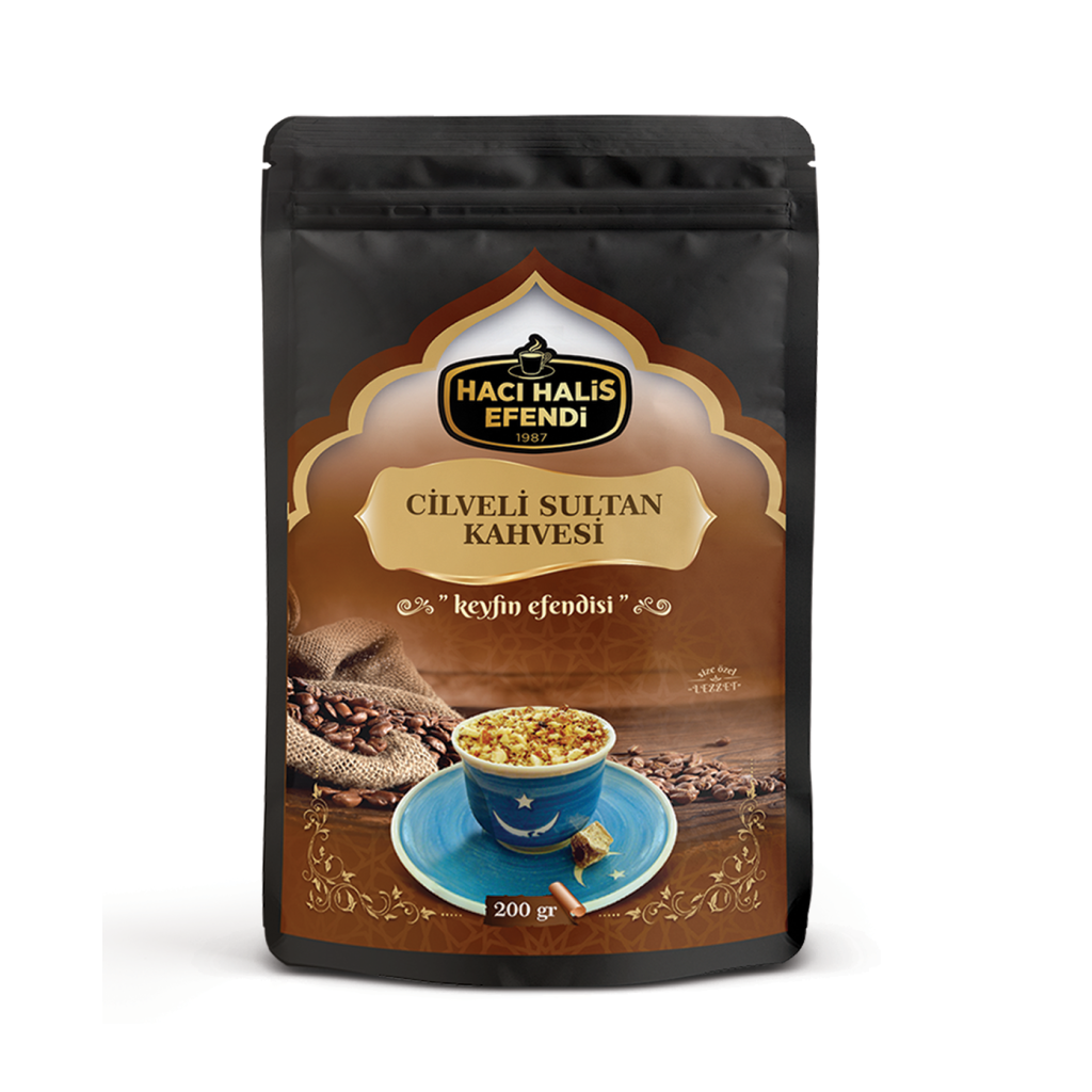 Hacı Halis Efendi Cilveli Sultan Kahvesi 200gr ve Cilveli Sultan Kahvesi Özel Karışımı 200gr