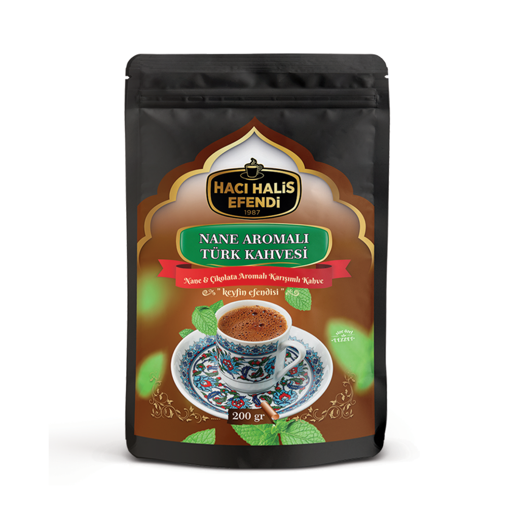 Hacı Halis Efendi Nane Aromalı Türk Kahvesi 200gr