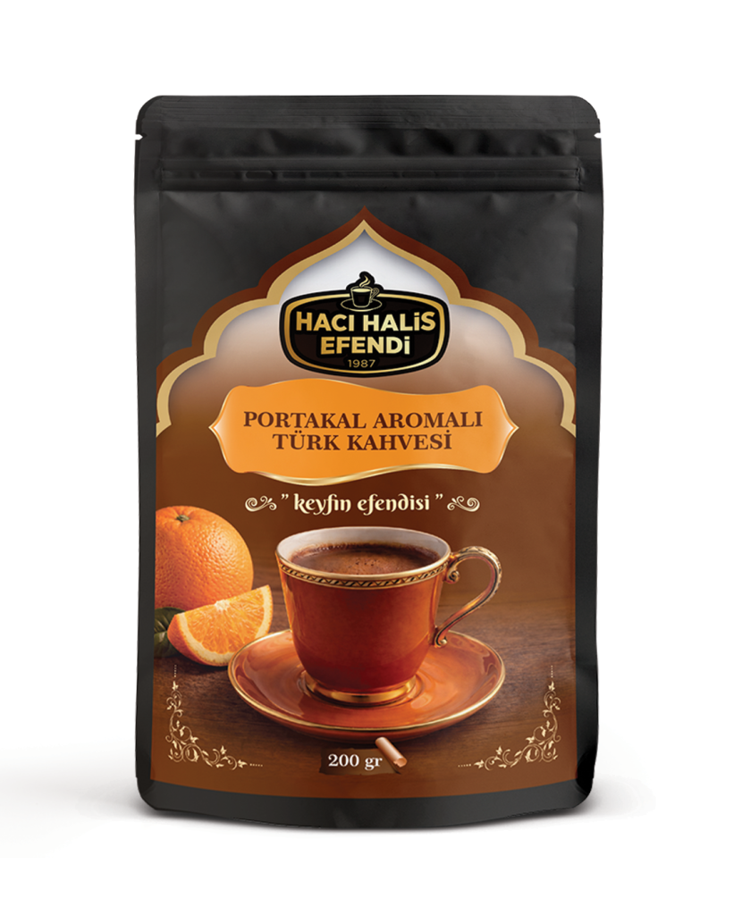 Hacı Halis Efendi Portakal Aromalı Türk Kahvesi 200gr