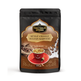 Hacı Halis Efendi Sütlü Cilveli Sultan Kahvesi 200gr ve Sütlü Cilveli Sultan Kahvesi Özel Karışımı 200gr