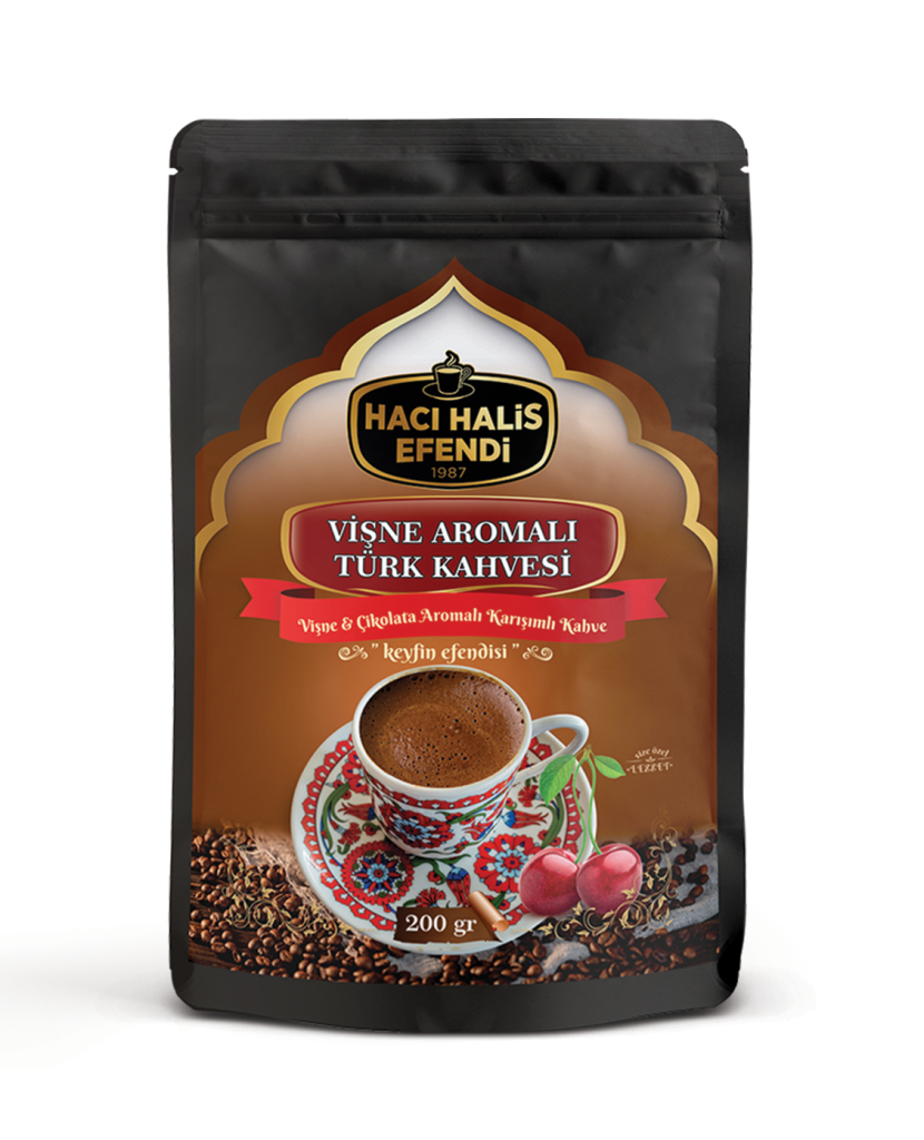 Hacı Halis Efendi Vişne Aromalı Türk Kahvesi 200gr
